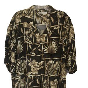 Mens Geoffrey Beene Short Sleeve Button Down Hawaiian Shirt XL